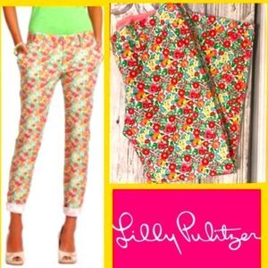 Lilly Pulitzer Whitney Pants Lil Garden By The Sea